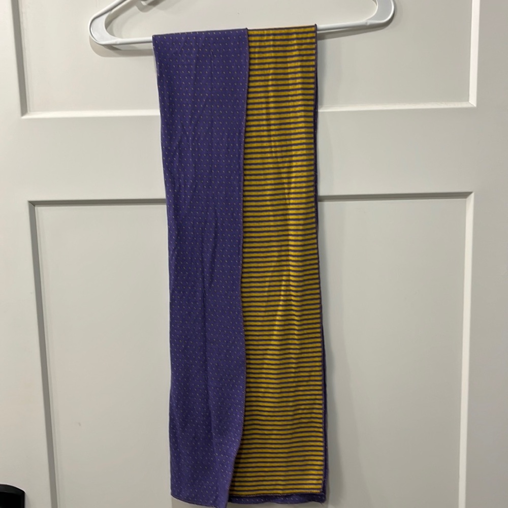Purple and gold scarf